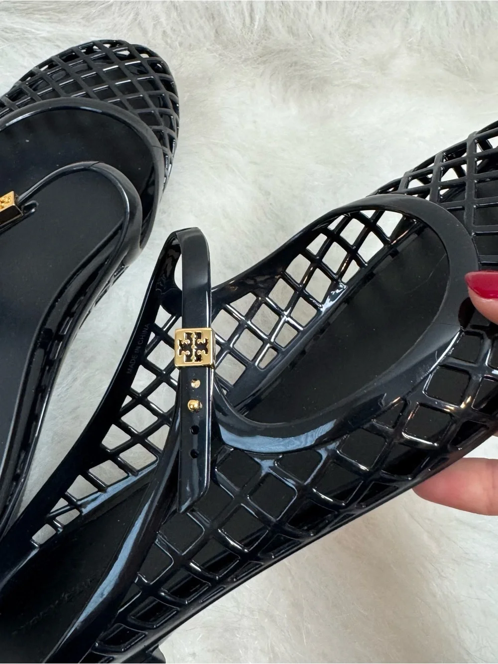 NWOB Tory Burch Mellow Jelly Mary Jane Slides 8